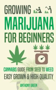 Growing Marijuana for Beginners The cover for the book titled "Growing Marijuana for Beginners: Cannabis Growguide - From Seed to Weed"