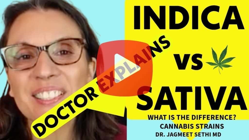 An image that links to a video about how to choose a cannabis strain.